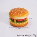 Modèle de hamburger artificiel réaliste en PU avec sésame et couches, diamètre de 8,5 cm - Burger au Boeuf - Sans Aimant