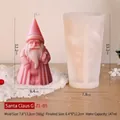 Kerstman siliconen mal voor geurkaarsen met een uiteindelijke hoogte van 12,2 cm - Kerstman G
