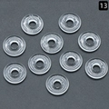 Transparent 18mm natural crystal agate pendant donut spacer for jewelry making - 18mm Synthetic Clear Quartz (Single)