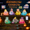 Rainbow Phantom Series ghost figure with natural crystals and fluorescent effect - 1210-97 Colorful Ghost DIY Series Set of 6 / Full Box Set