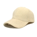 Détail de casquette de baseball blanc cassé avec texture gaufrée M en 3D et maille douce - M (56-58cm) / Blanc Cassé