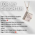 Silver book-shaped necklace with Mein kleiner Stern engraving and star cutout pendant - 54 Silver German Daughter Style