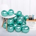 20pcs of 10-inch thickened green matte latex balloons for wedding and party decor - Metallic Green