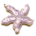 Colgante de flor lavanda con borde dorado para pulseras y collares DIY - Lila Claro