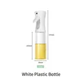 Vaporisateur d'huile blanc 300ml avec corps transparent et dimensions détaillées - Style Plastique 300ml Blanc