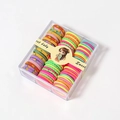 Colorful elastic baby hair bands set with pineapple patterns in a transparent box - Mixed Style 3 (Pineapple Pattern Series)