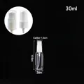Detailed view of a 30ml PET spray bottle showing nozzle zoom and precise dimensions - 30ml Clear Bottle (Mist Pump)