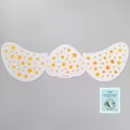 Gold star temporary freckle tattoo stickers set with professional removal wipes - Pentagram Style (K92002)
