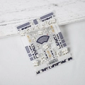 Classic Chinese style nail sticker TS-002 featuring white magnolia and blue fans - TS-002 Lanruoting