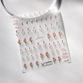 Stereo 5D thin tulip flower embossed nail stickers TS-2348 with 3D relief texture - TS-2348 Tulip Story New Embossed