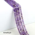 Natur Amethyst A-Grad flache 2x4mm Abstandsperlen für DIY Schmuckherstellung - Amethyst A