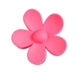 Chic matte pink daisy flower hair claw clip with a Korean INS style floral design - Rose Red