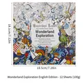 Secret Garden coloring book Wonderland Exploration with 12 sheets of 100g thick paper - Wonderland Exploration Theme (English Edition)