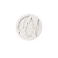 Beige round silicone leaf mold for fondant chocolate and clay DIY cake decorating - 3# Round 3-Leaf / Gray