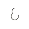 Silver 316L stainless steel hinged seamless segment ring for nose and ear piercing - 6mm / Steel