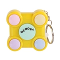Mini console gioco di memoria gialla portachiavi con quattro tasti colorati antistress - Stile di Memoria Quadrato / Giallo