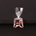 Porte-clés sac d'eau miniature avec pendentif poisson rouge en résine orange - Poisson rouge