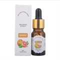 10ml pure grapefruit essential oil in amber glass dropper bottle with gold cap - RH-16 Grapefruit / 10ml