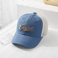 Blue and white mesh breathable baseball cap with Cancel embroidery for children - 50cm (1-3 Years) / Style Cancel-Blue