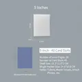 5 inch photo album with 20 pages and 40 slots in frosted white PP material - 5 Inch - 40 Slots
