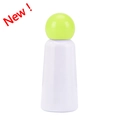 Thermos portable 350ml en acier inoxydable blanc avec bouchon rond vert lime vif - Blanc & Jaune Fluorescent