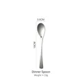 Cucchiaio da cena in acciaio inox 304 argento con finitura martellata 19cm e peso 53g - Acciaio inossidabile 304 / Cucchiaio da Tavola