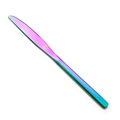 Coltello da bistecca in acciaio inox arcobaleno con finitura metallica sfumata - Coltello da Tavola Arcobaleno