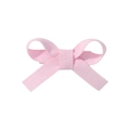 Handmade pink fabric bow hair clip for girls, elegant hair accessory on white background - Light Pink