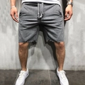 Freizeithose für Herren in Mittelgrau mit Kordelzug und Saum im Raw-Edge-Look-Design - Dunkelgrau