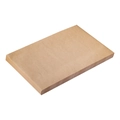 Stack of rectangular brown kraft oil-proof paper sheets for food packaging use - 50 Sheets/Pack / Solid Brown Style (30*20cm)