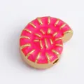 Nautilus-Anhänger aus rosa Emaille mit Goldbeschichtung für DIY-Schmuck - Rose Muschel (M643102-Rose)