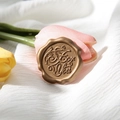 Bronze wax seal sticker with For You engraving for elegant envelope packaging - Wax Seal (For You) / Bronze