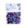 Waterproof blue and purple butterfly PET stickers for scrapbooking and phone cases - Blue Butterfly