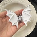 White bat wing hair claw clip for Halloween gothic style hair accessory for women - 38# White Bat