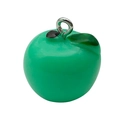 Green apple charm pendant with silver ring for DIY jewelry and keychains - Green Apple (19694)