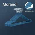 Grucce solide antiscivolo blu Morandi con ganci in metallo e design curvo ergonomico - 40cm Adulto Standard / Blu Morandi
