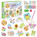 DIY Gem Keychains kit with 15 cartoon patterns including butterfly and owl for kids - Forest Animals Style (SK8014)