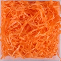 Bright orange shredded raffia paper for gift box filling and festive decoration - Orange Red