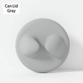 Grey silicone pet food can lid with convenient handle for fresh pet wet food storage - Can Lid / Gray
