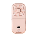 Ventilatore portatile pieghevole in oro rosa con display LED e ricarica USB veloce - Display Digitale Aggiornato Rosa