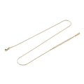 Elegante collana a maglia serpente dorata in acciaio inossidabile con chiusura regolabile - Girocollo a Catena a Serpente Dorato (YX15661D0W0) / 35+5CM