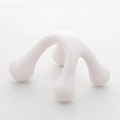 Mini massaggiatore manuale a 4 punti di pressione con finitura bianca lucida - Bianco