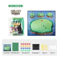 Set de golf infantil con alfombra de juego isla, bolas de colores y palos de golf - 178x178cm En bolsa/Estilo B