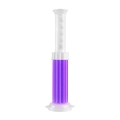 Lavender scented toilet cleaning gel with purple flower gel stamps and manual applicator - Lavender