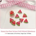 Wassermelone Nagel Anhänger 10er Set für sommerliche DIY Nageldekorationen - Wassermelone