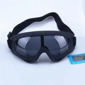 Polarized X400 tactical goggles with black frame and adjustable elastic strap - Polarized