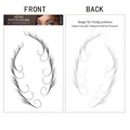 Adesivo per tatuaggi per capelli impermeabile per bordi baby hair stile ED-011 - ED-011 / 11*18cm