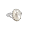 Elegante S925 sterling zilveren open ring met een tulp schelp bloemmotief voor vrouwen - Verstelbaar Open / Zilver (Tulpenstijl)