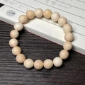 Dragon Blood Golden Bamboo beaded bracelet with natural dense wood grain for men and women - Gold Silk Bamboo 10mm (Single Loop)