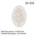White silicone tree branch mold for fondant decoration with size specifications - 2#--Tree Shape (15-215) / Gray